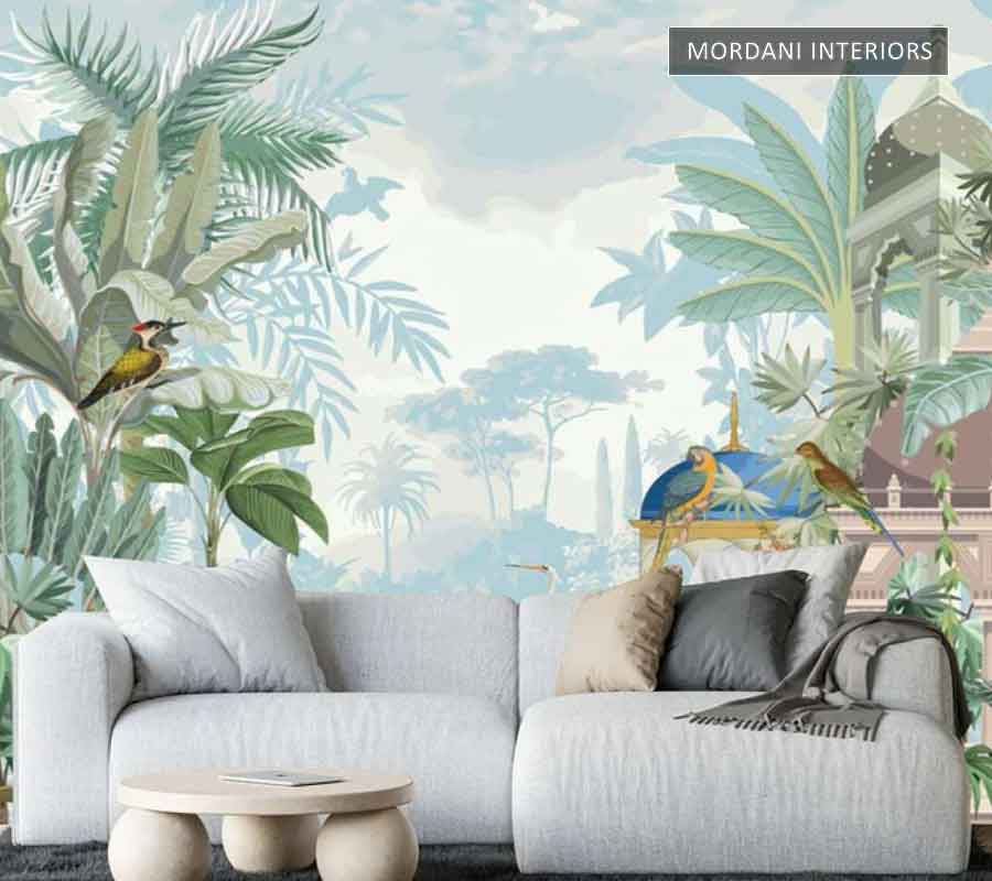 TRADITIONAL MUGHAL GARDEN TROPICAL WALL MURALS _ I